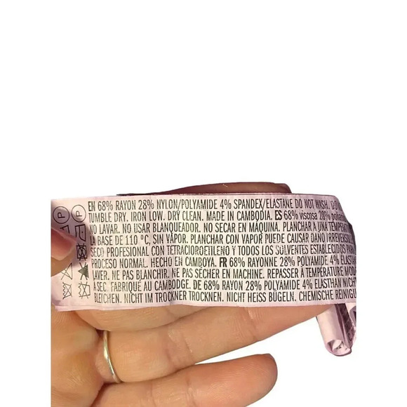 Forever 21 Fuchsia V-Neckline Bodycon Midi Dress Women's Size Small - Picture 4 of 4